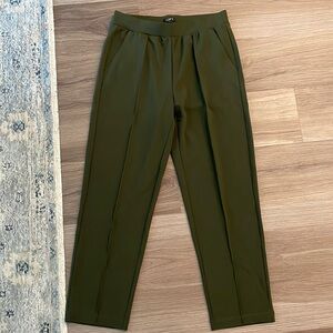 Loft Olive Green Pull On Tapered Pants